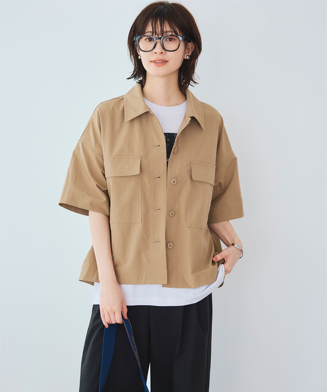 CROSS FUNCTION 《UV/吸水速乾》エブ楽 ミリタリーシャツジャケット_sub_6