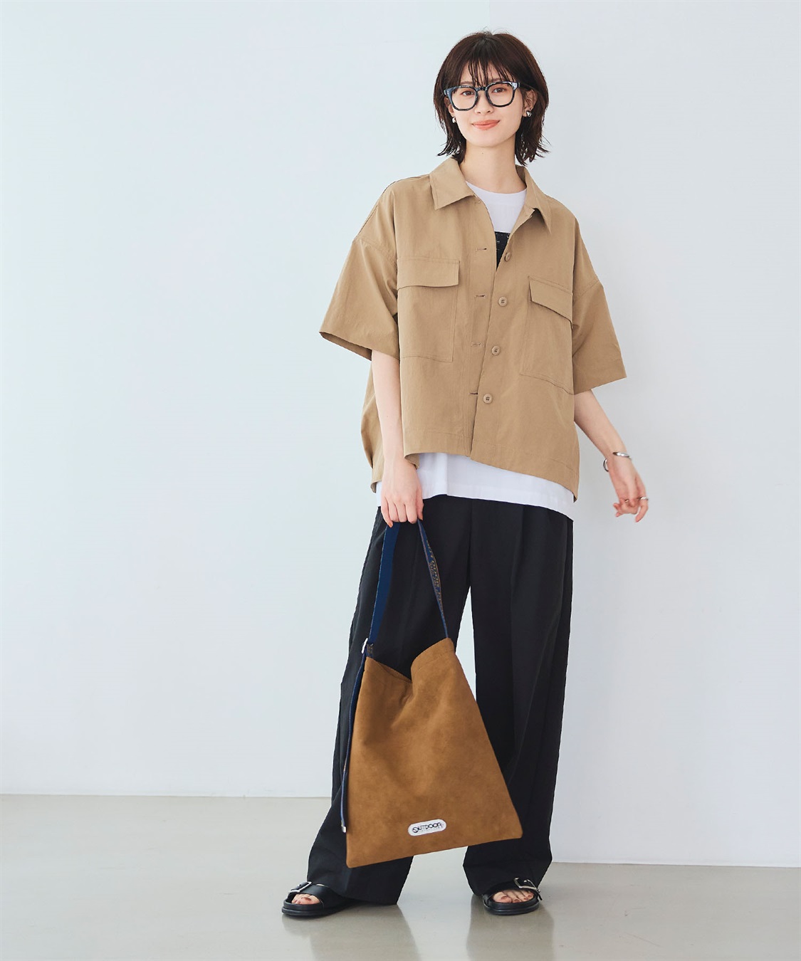 CROSS FUNCTION 《UV/吸水速乾》エブ楽 ミリタリーシャツジャケット_sub_8