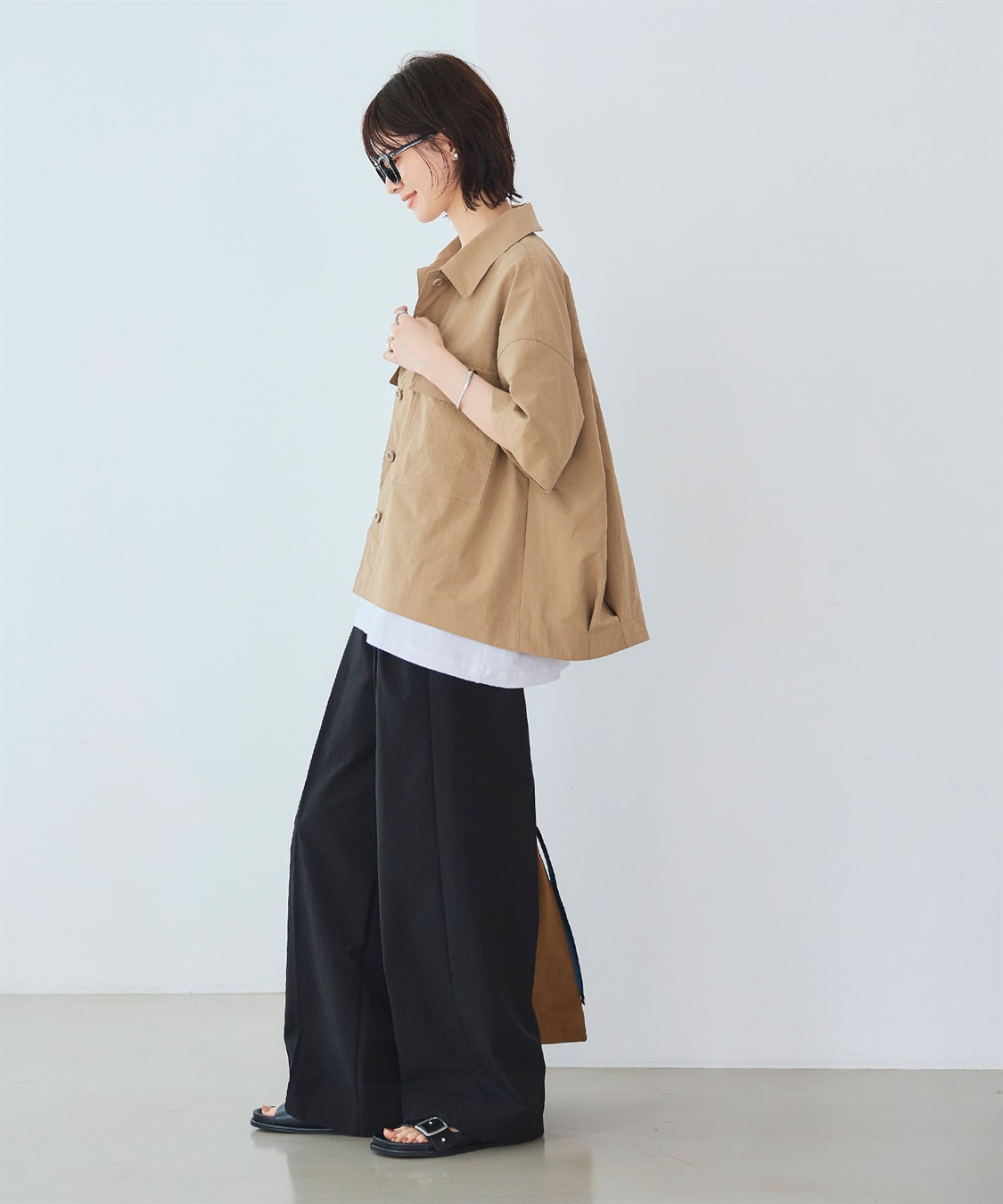 CROSS FUNCTION 《UV/吸水速乾》エブ楽 ミリタリーシャツジャケット_sub_9