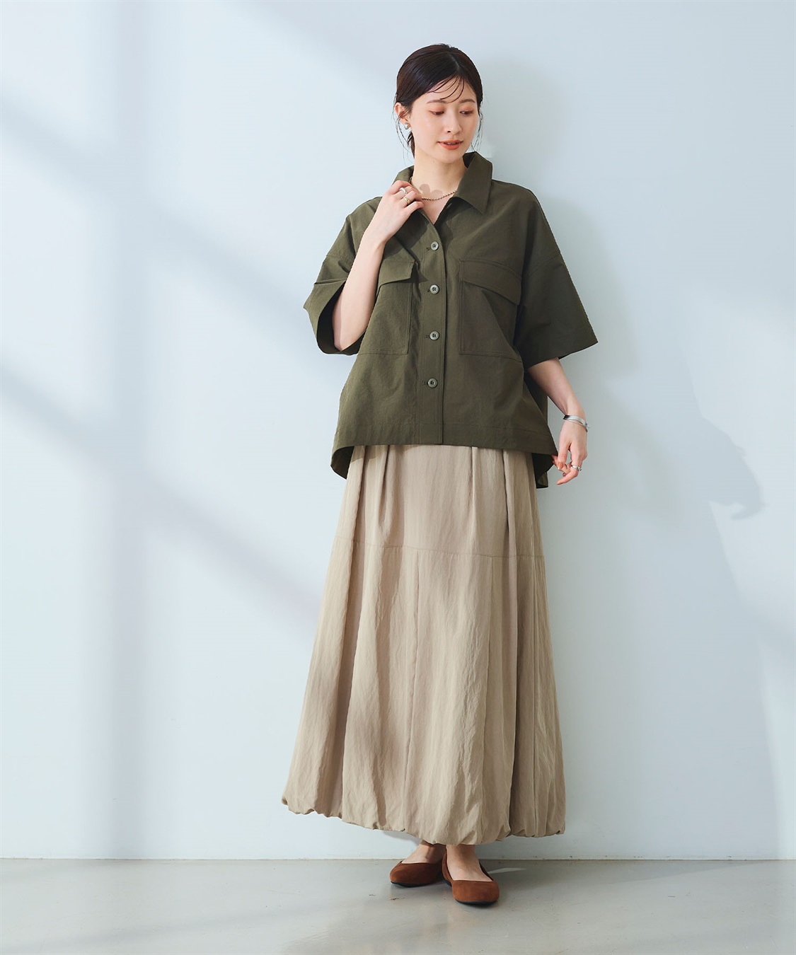 CROSS FUNCTION 《UV/吸水速乾》エブ楽 ミリタリーシャツジャケット_sub_19