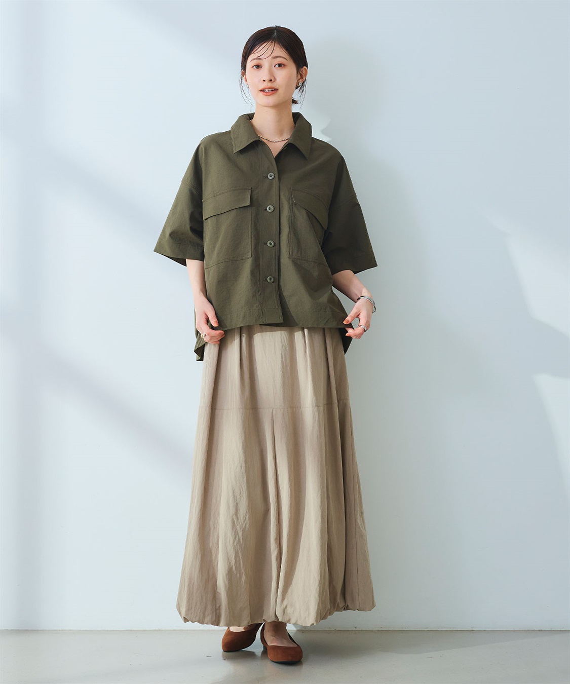 CROSS FUNCTION 《UV/吸水速乾》エブ楽 ミリタリーシャツジャケット_sub_23