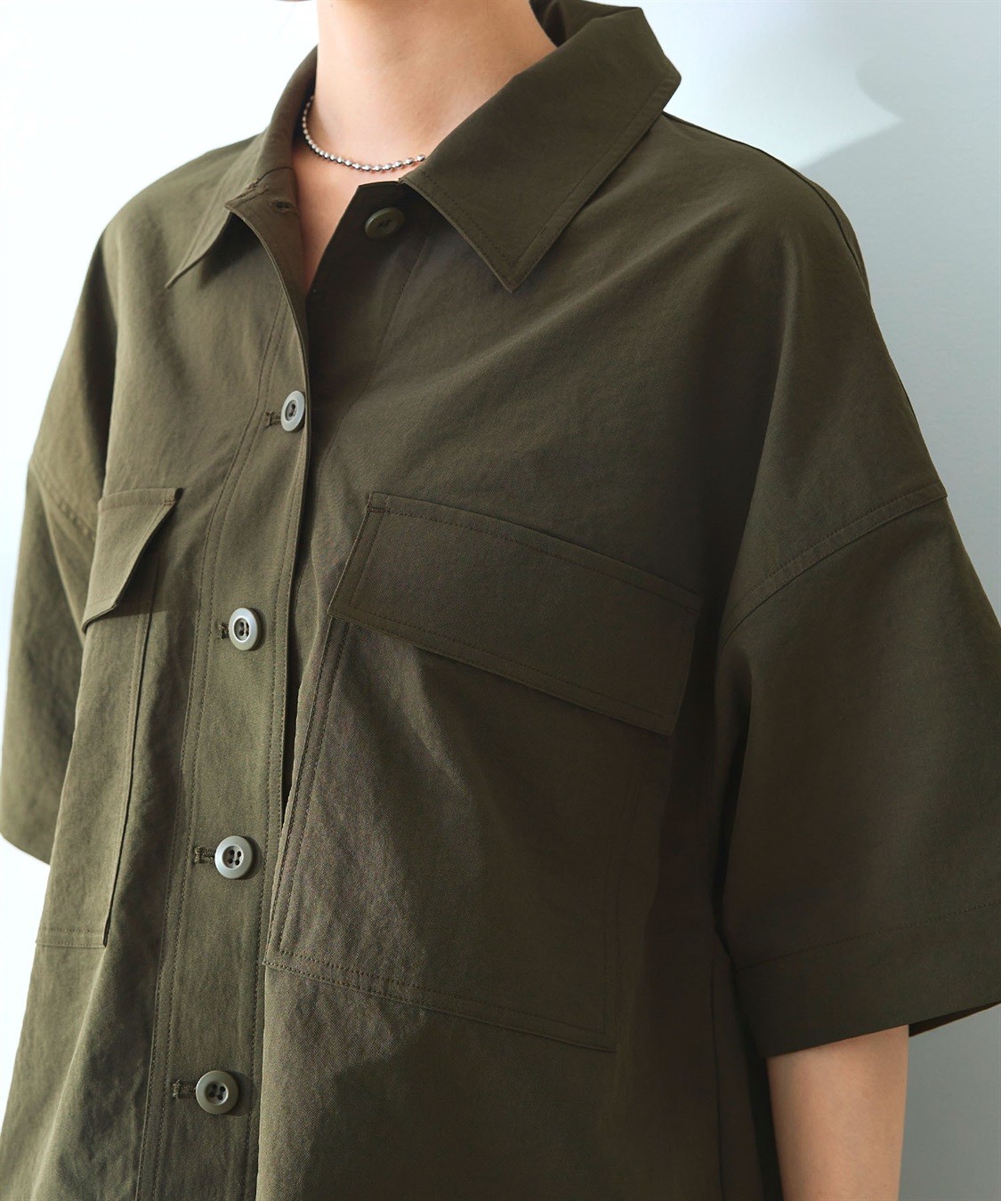 CROSS FUNCTION 《UV/吸水速乾》エブ楽 ミリタリーシャツジャケット_sub_24