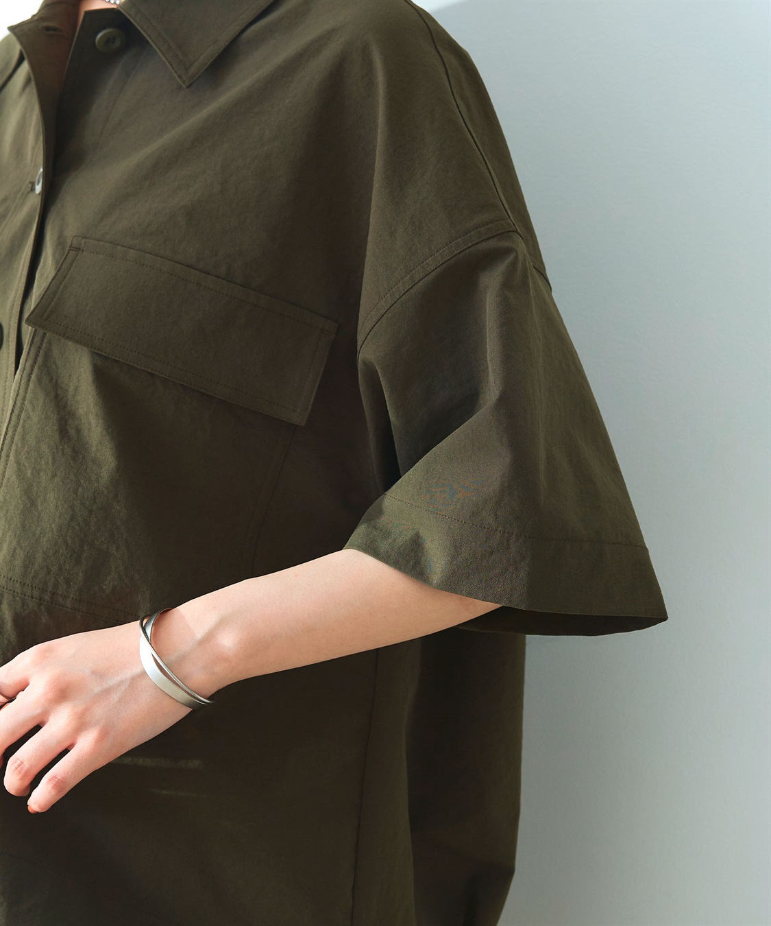 CROSS FUNCTION 《UV/吸水速乾》エブ楽 ミリタリーシャツジャケット_sub_25