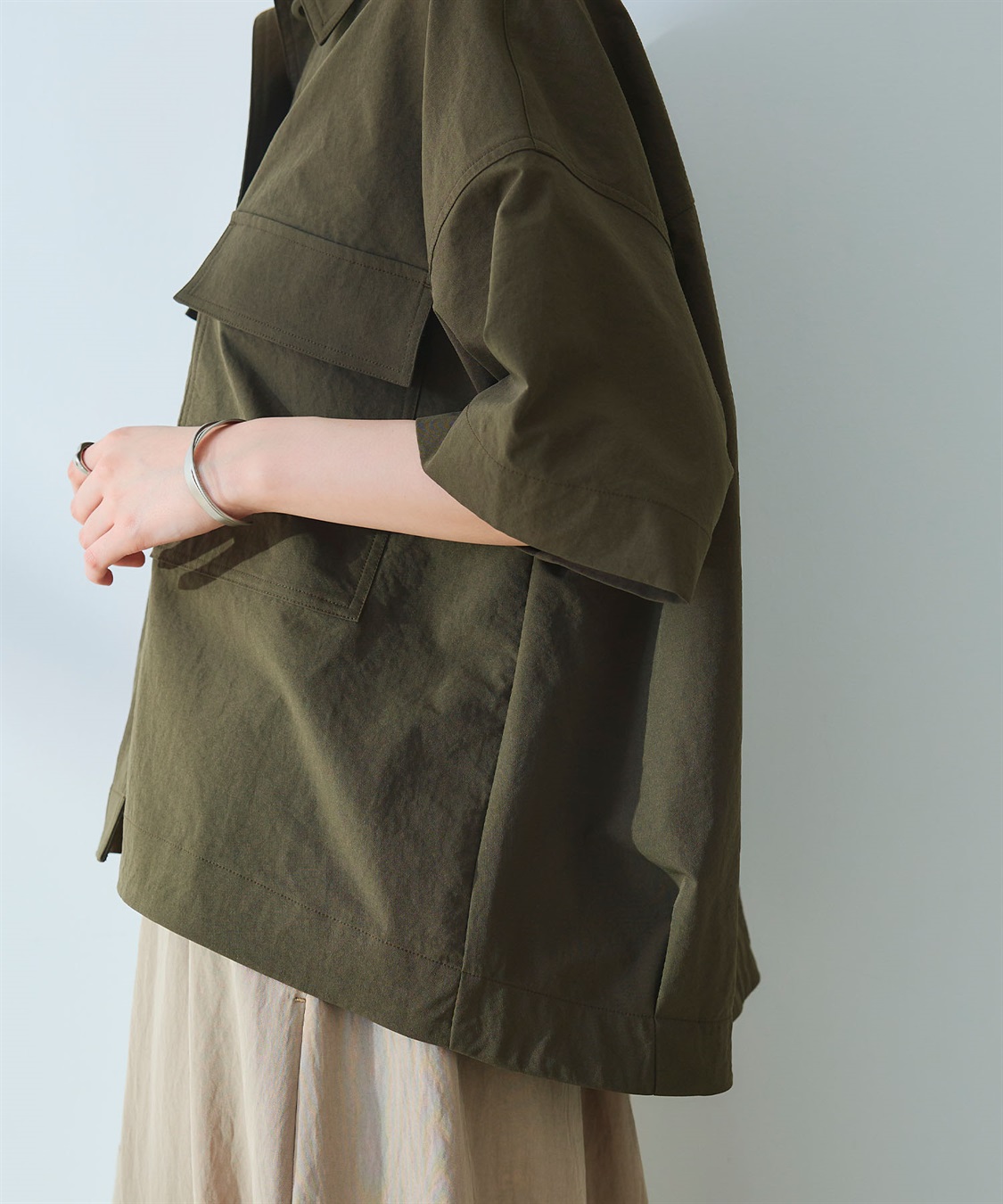 CROSS FUNCTION 《UV/吸水速乾》エブ楽 ミリタリーシャツジャケット_sub_26