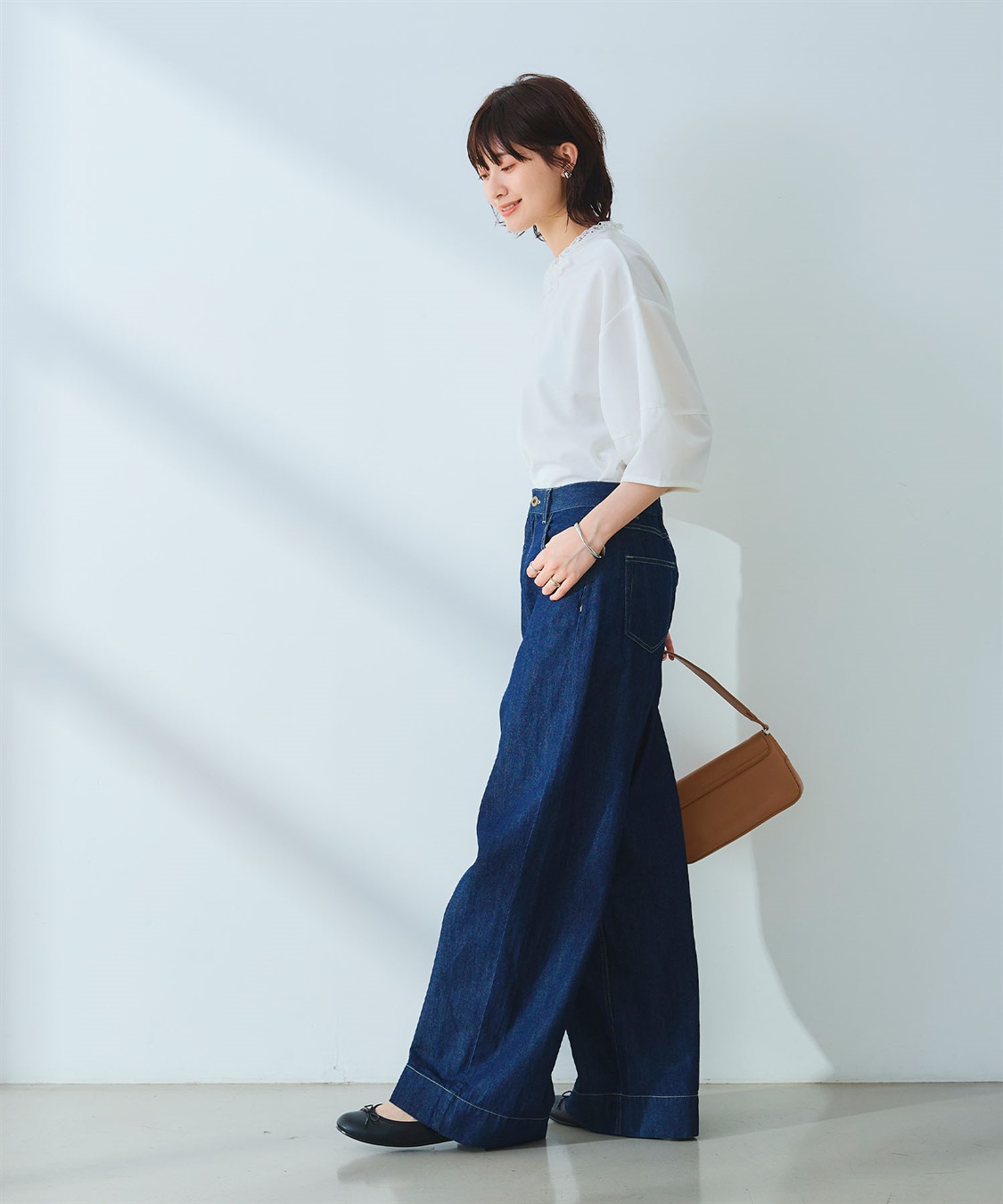 CROSS FUNCTION 《撥水》FRESH DENIM デニムワイドバギーパンツ_sub_13