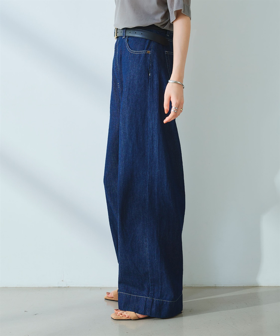 CROSS FUNCTION 《撥水》FRESH DENIM デニムワイドバギーパンツ_sub_15