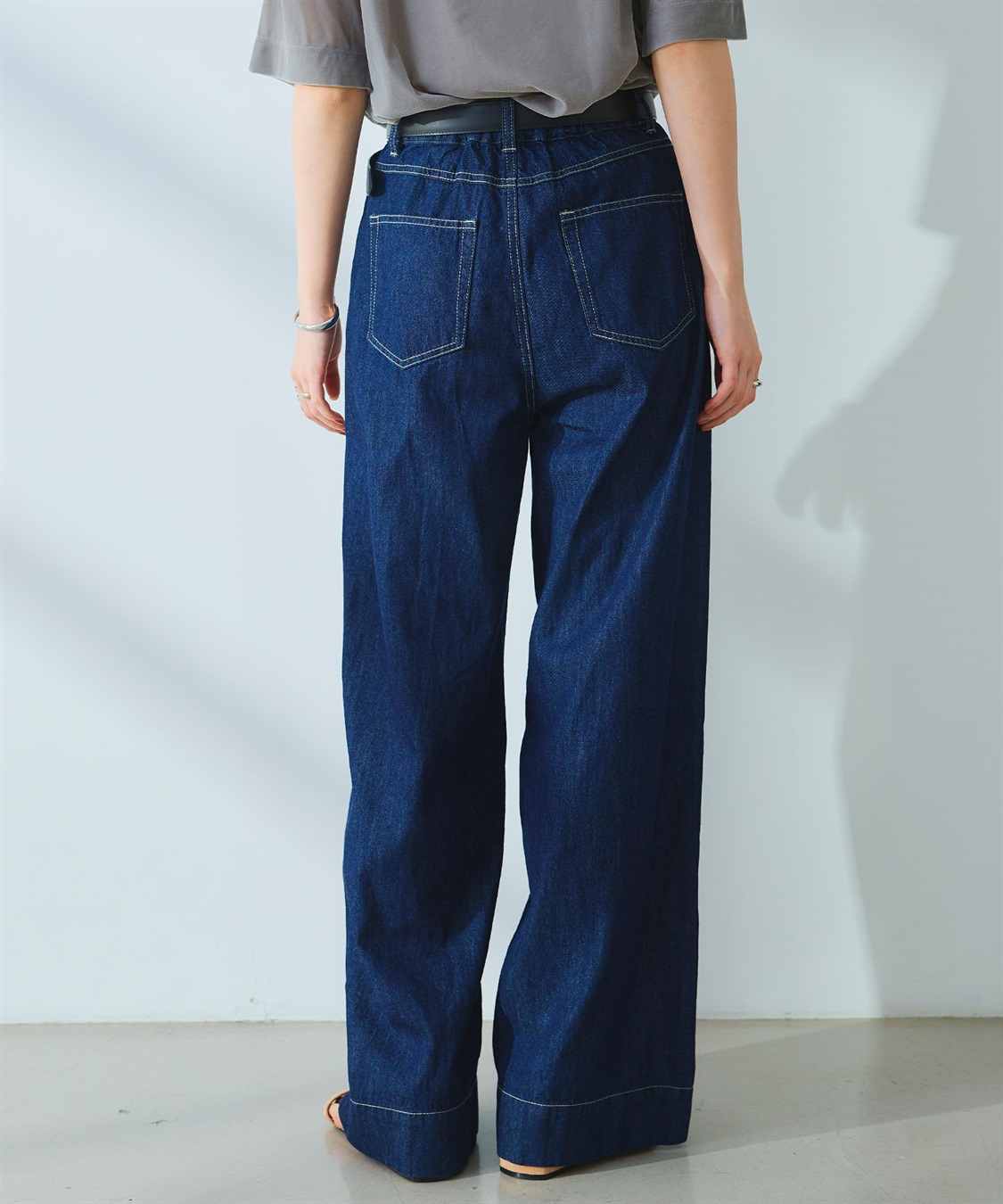 CROSS FUNCTION 《撥水》FRESH DENIM デニムワイドバギーパンツ_sub_16