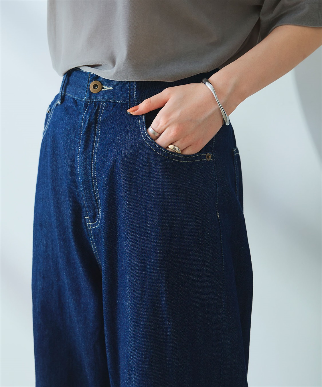 CROSS FUNCTION 《撥水》FRESH DENIM デニムワイドバギーパンツ_sub_27