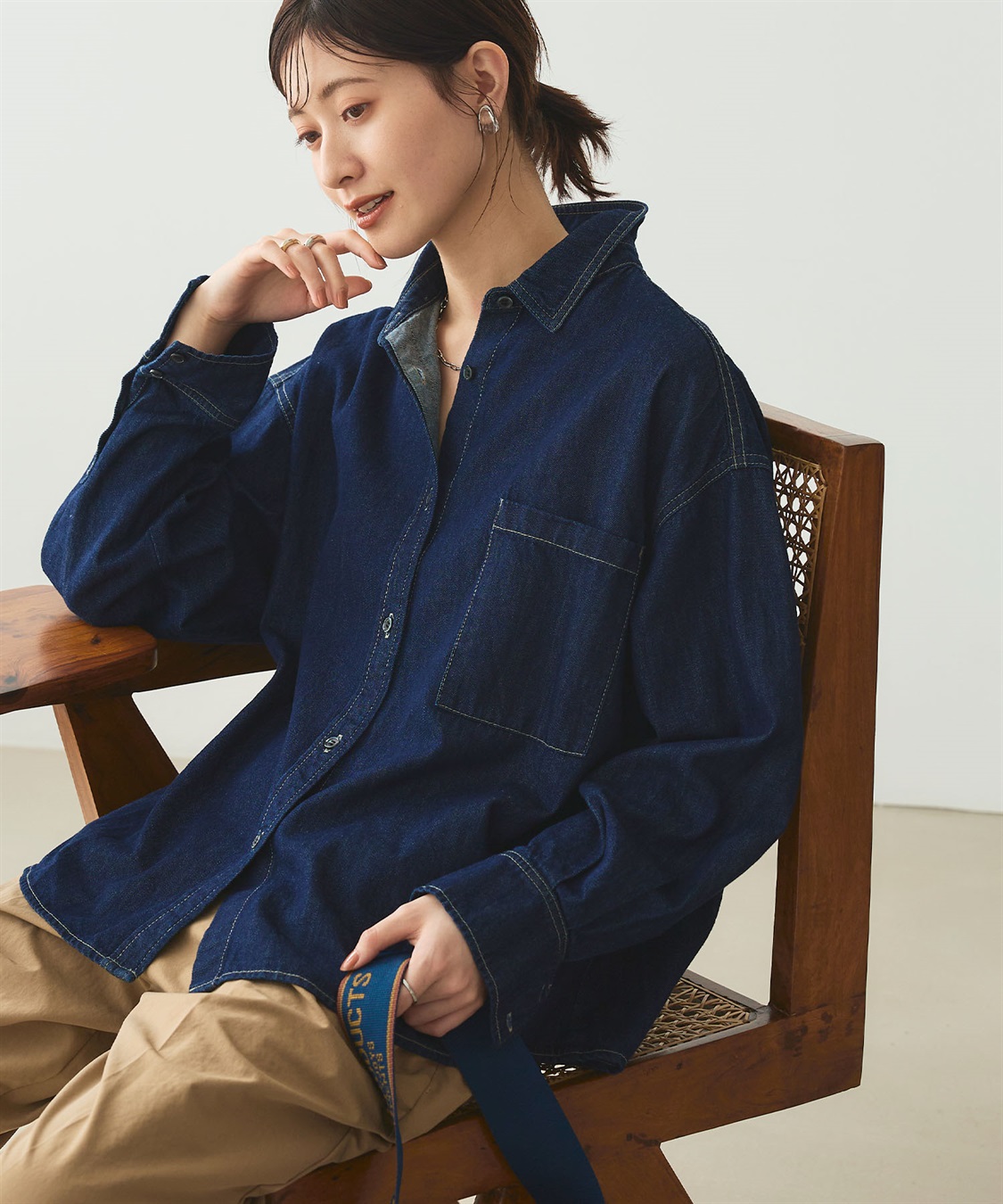 CROSS FUNCTION 《撥水》FRESH DENIM デニムシャツ_sub_1