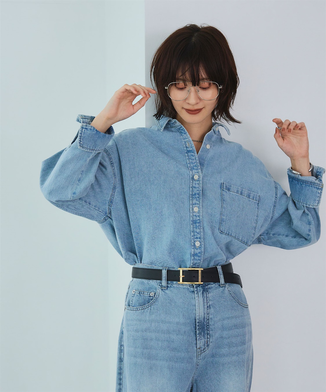 CROSS FUNCTION 《撥水》FRESH DENIM デニムシャツ_sub_6