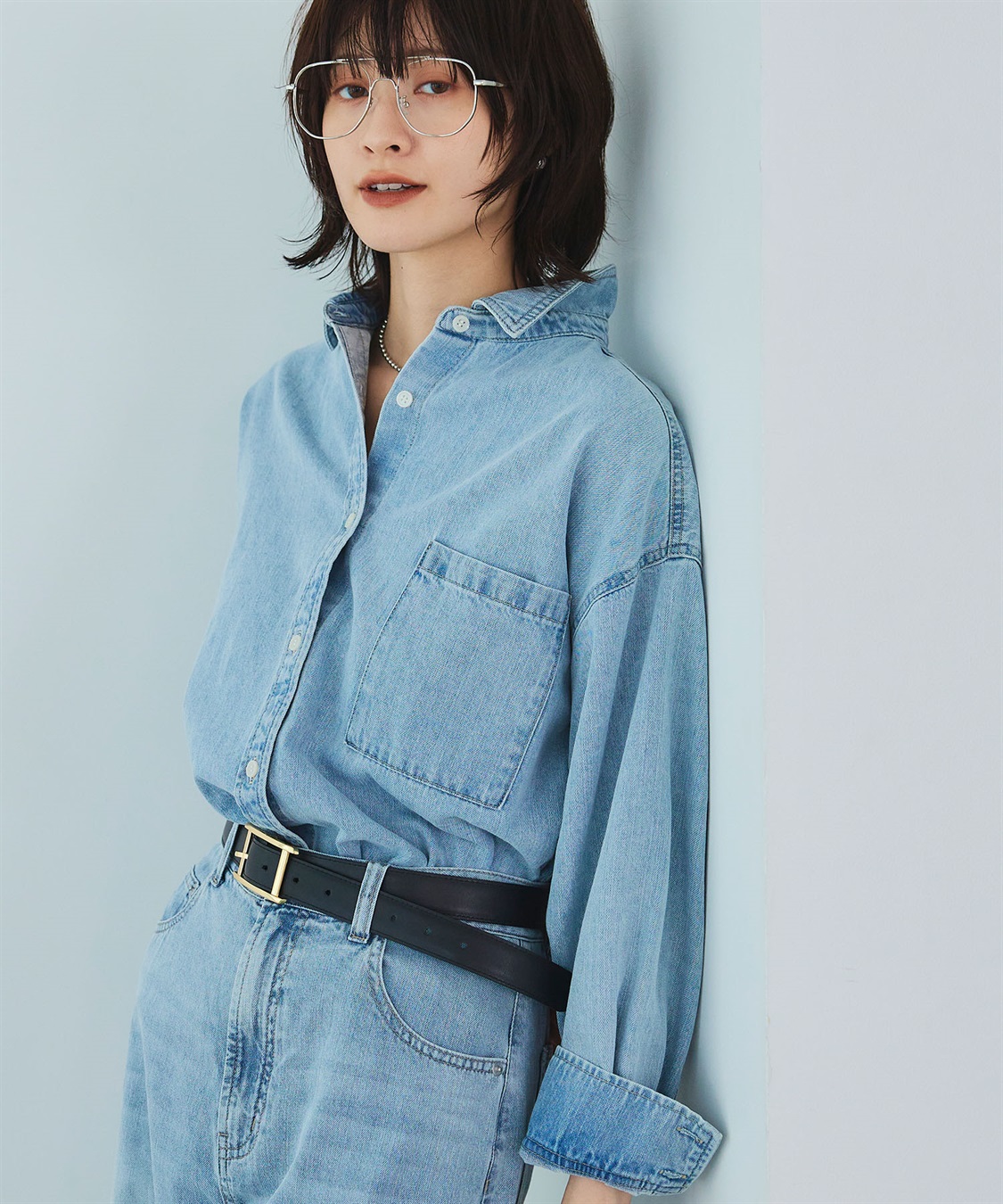 CROSS FUNCTION 《撥水》FRESH DENIM デニムシャツ_sub_7