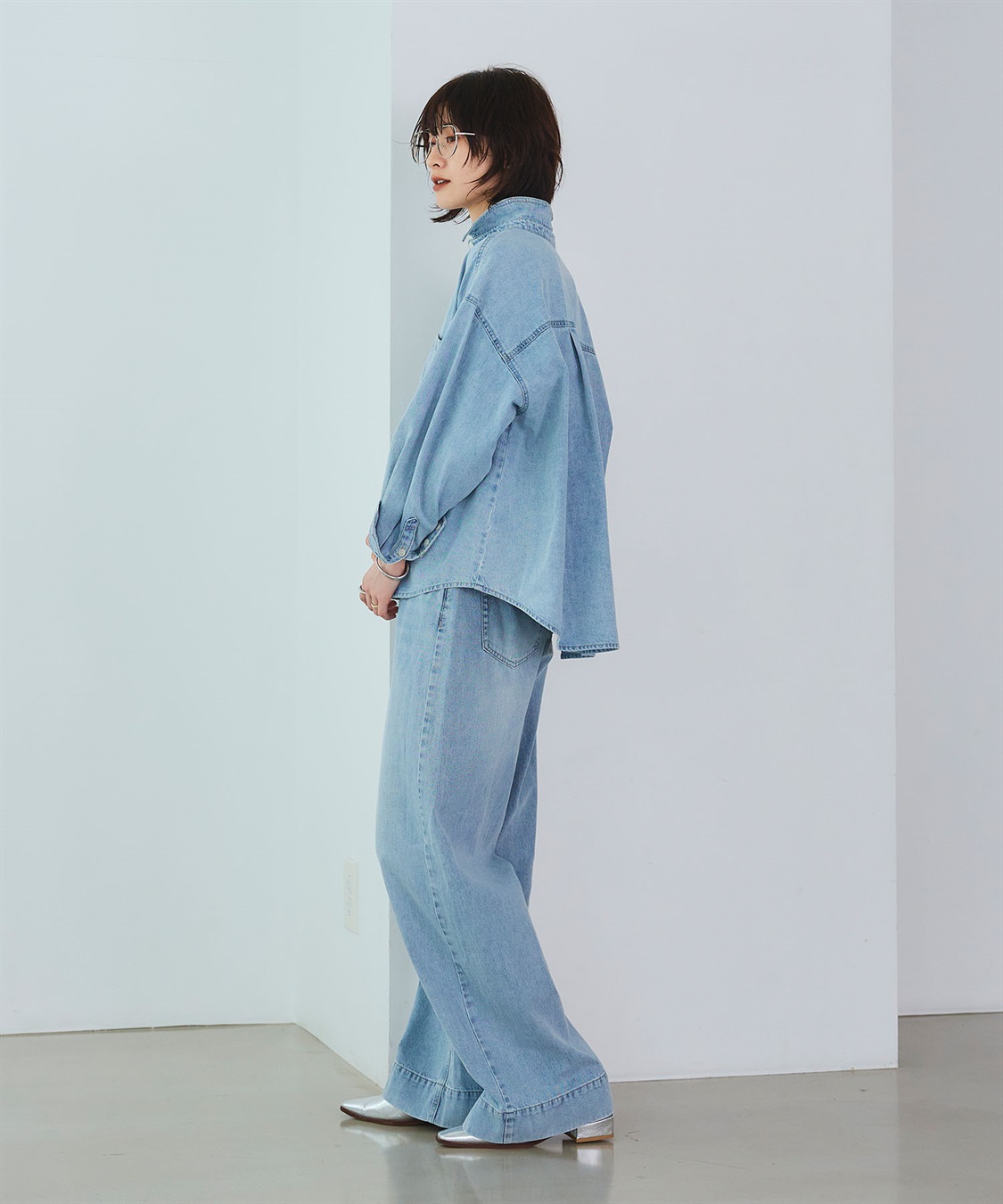 CROSS FUNCTION 《撥水》FRESH DENIM デニムシャツ_sub_10