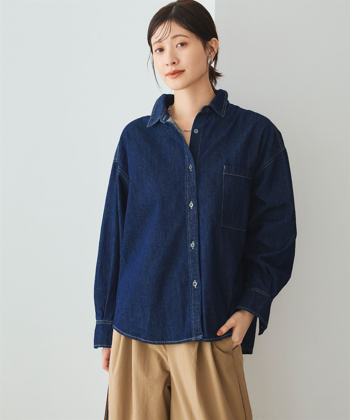 CROSS FUNCTION 《撥水》FRESH DENIM デニムシャツ_sub_16