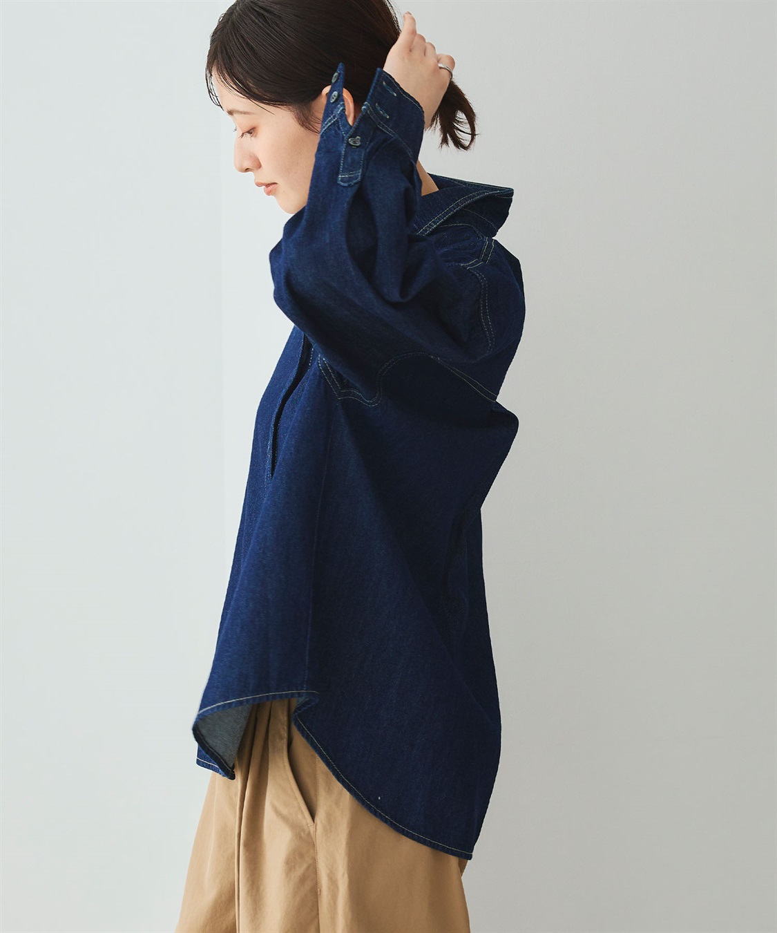 CROSS FUNCTION 《撥水》FRESH DENIM デニムシャツ_sub_17