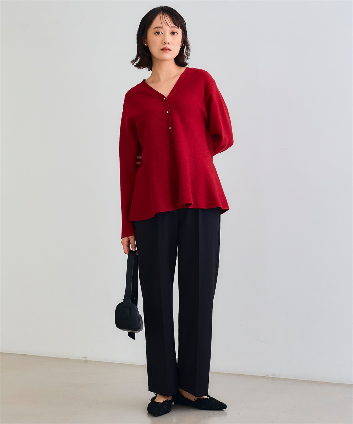 CROSS FUNCTION 《シワになりにくい》サマ美えセンタープレスストレートパンツ_sub_8