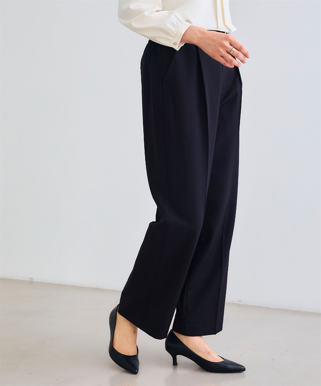 CROSS FUNCTION 《シワになりにくい》サマ美えセンタープレスストレートパンツ_sub_9