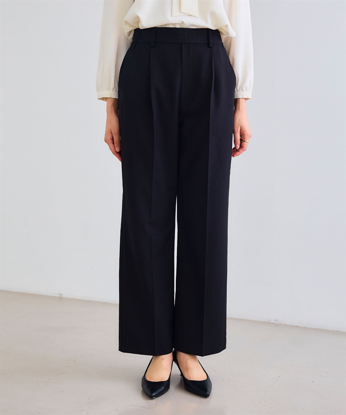 CROSS FUNCTION 《シワになりにくい》サマ美えセンタープレスストレートパンツ_sub_10