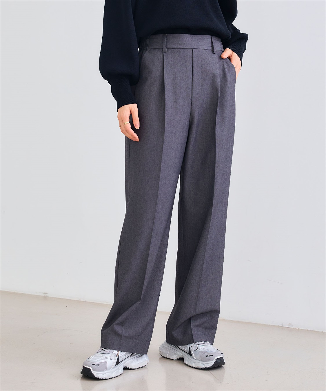 CROSS FUNCTION 《シワになりにくい》サマ美えセンタープレスストレートパンツ_sub_13