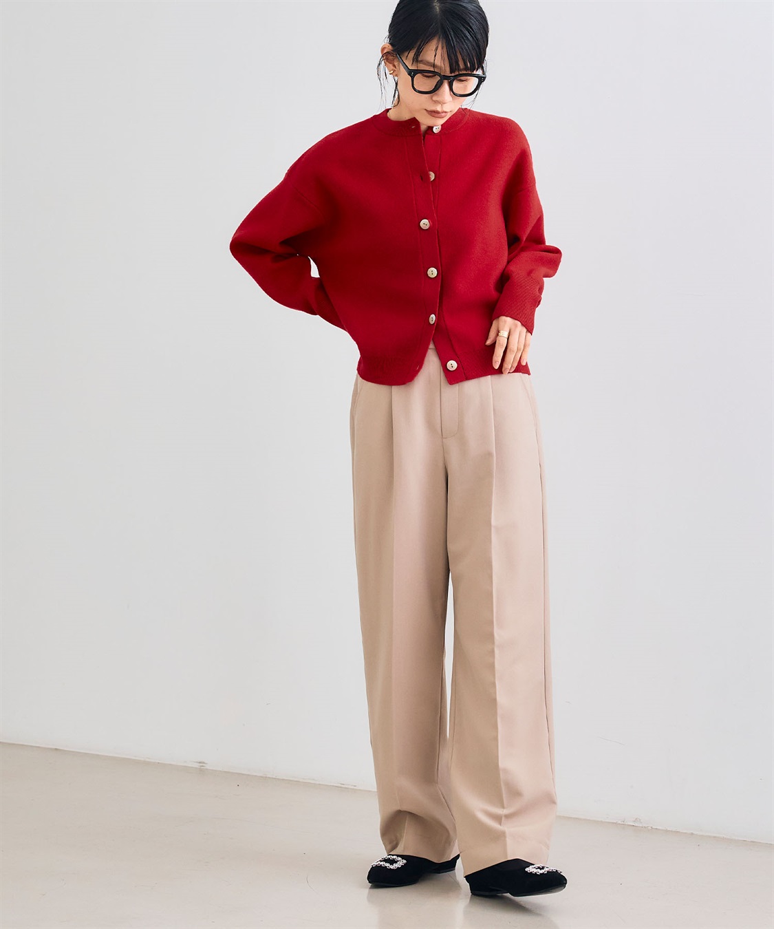 CROSS FUNCTION 《シワになりにくい》サマ美えセンタープレスストレートパンツ_sub_23