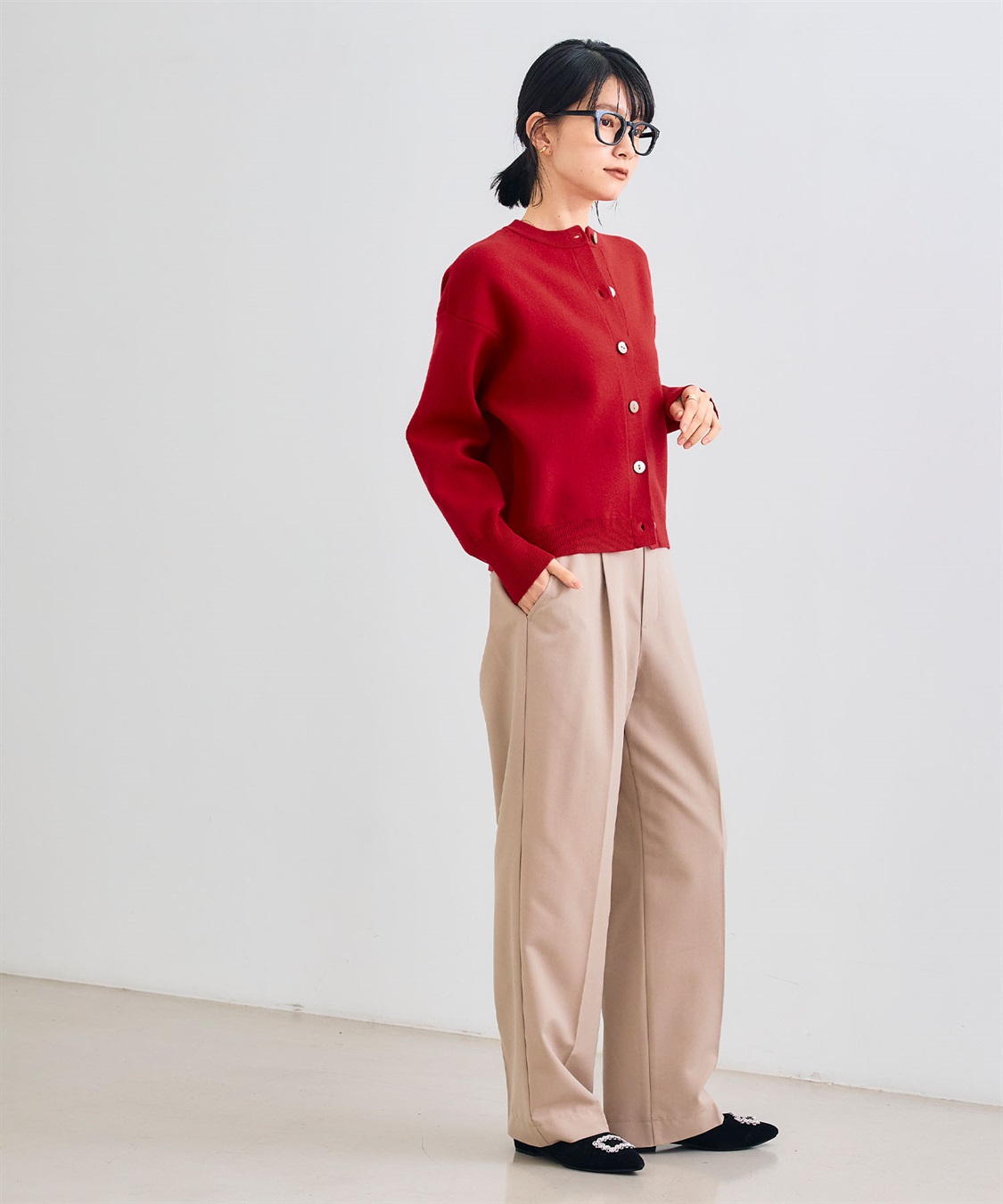 CROSS FUNCTION 《シワになりにくい》サマ美えセンタープレスストレートパンツ_sub_24