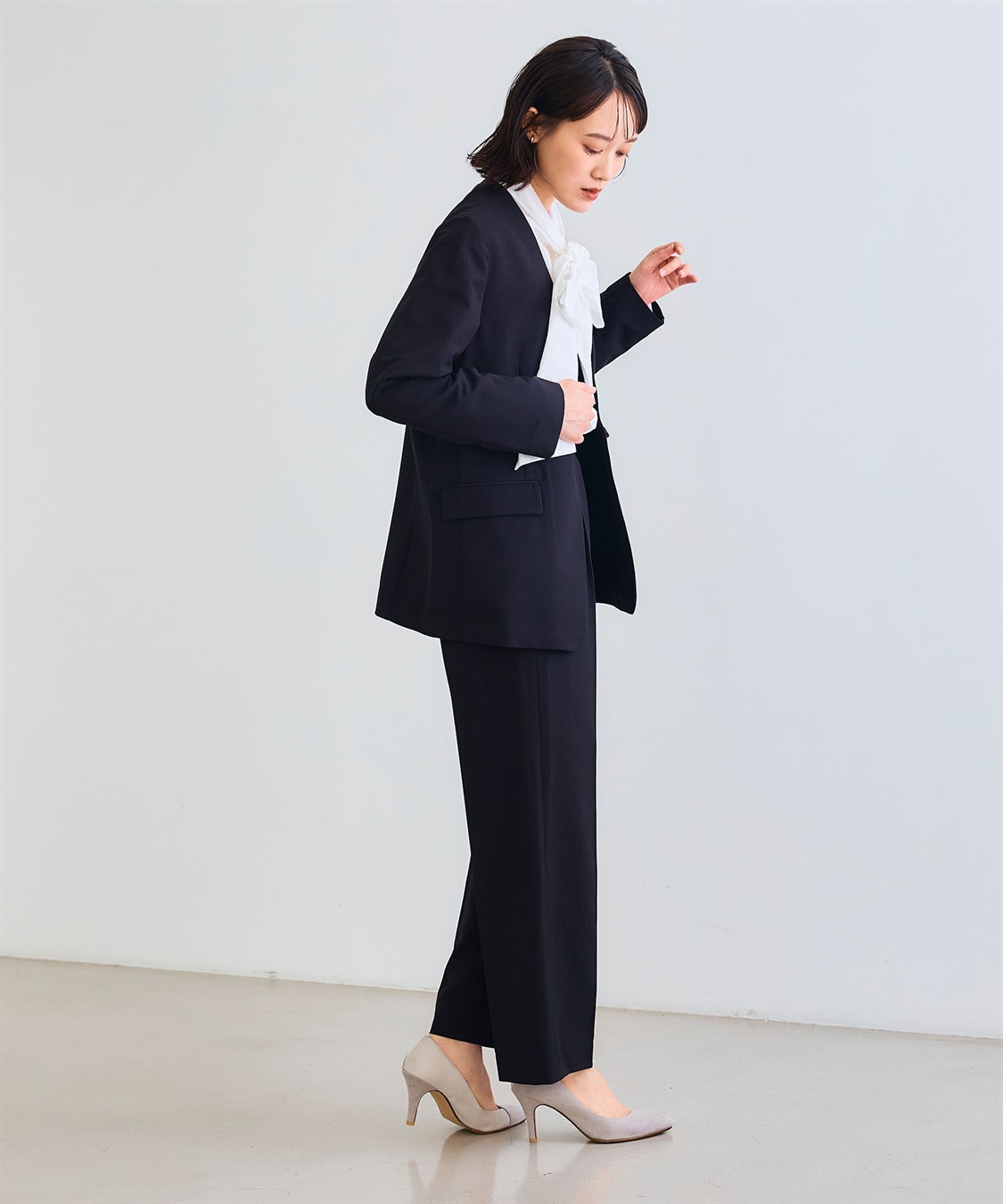 CROSS FUNCTION 《シワになりにくい》サマ美え リラックスノーカラージャケット_sub_20