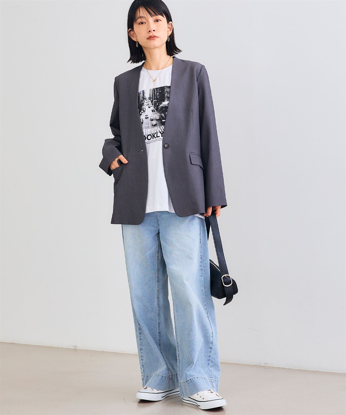 CROSS FUNCTION 《シワになりにくい》サマ美え リラックスノーカラージャケット_sub_22