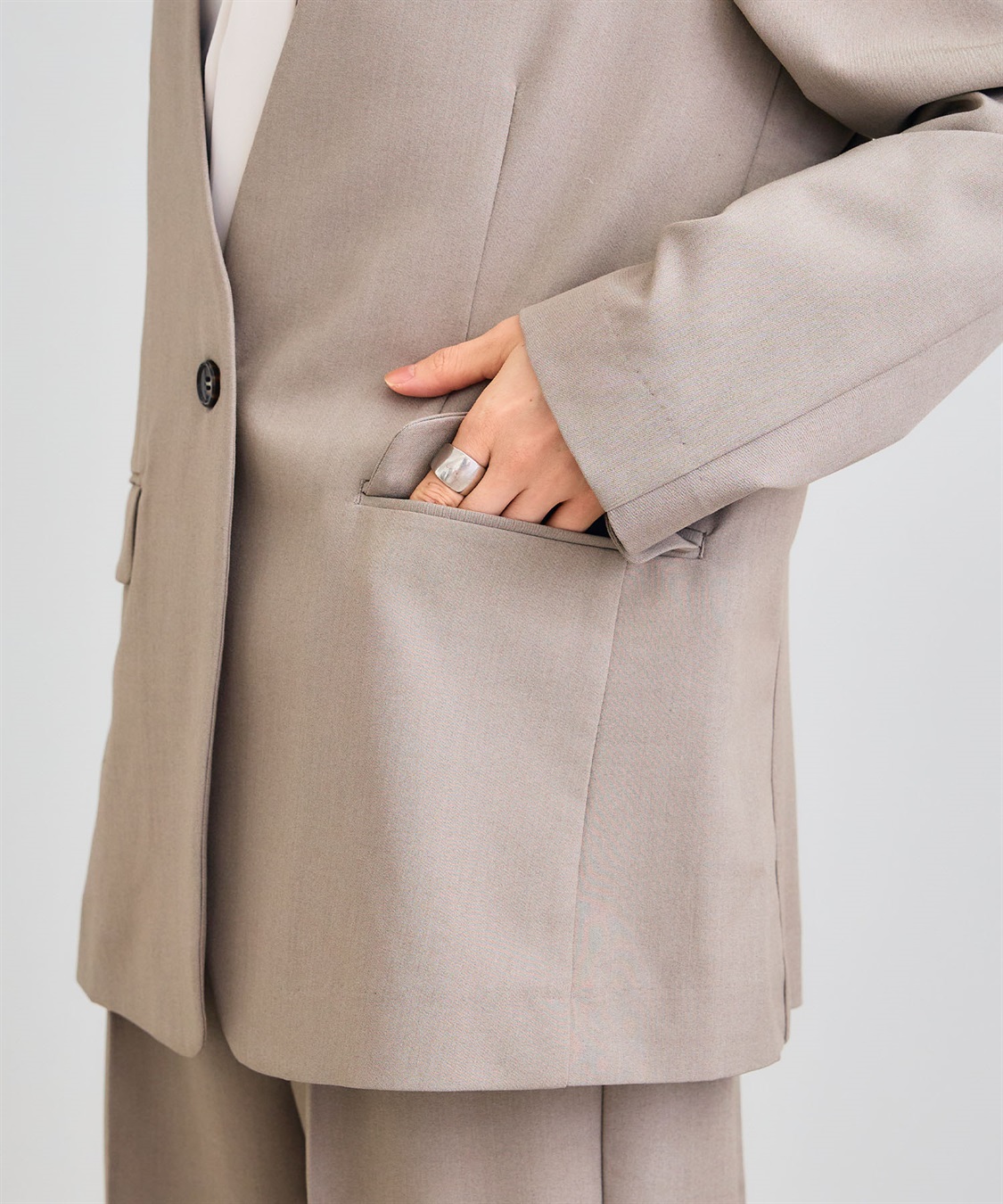 CROSS FUNCTION 《シワになりにくい》サマ美え リラックスノーカラージャケット_sub_27