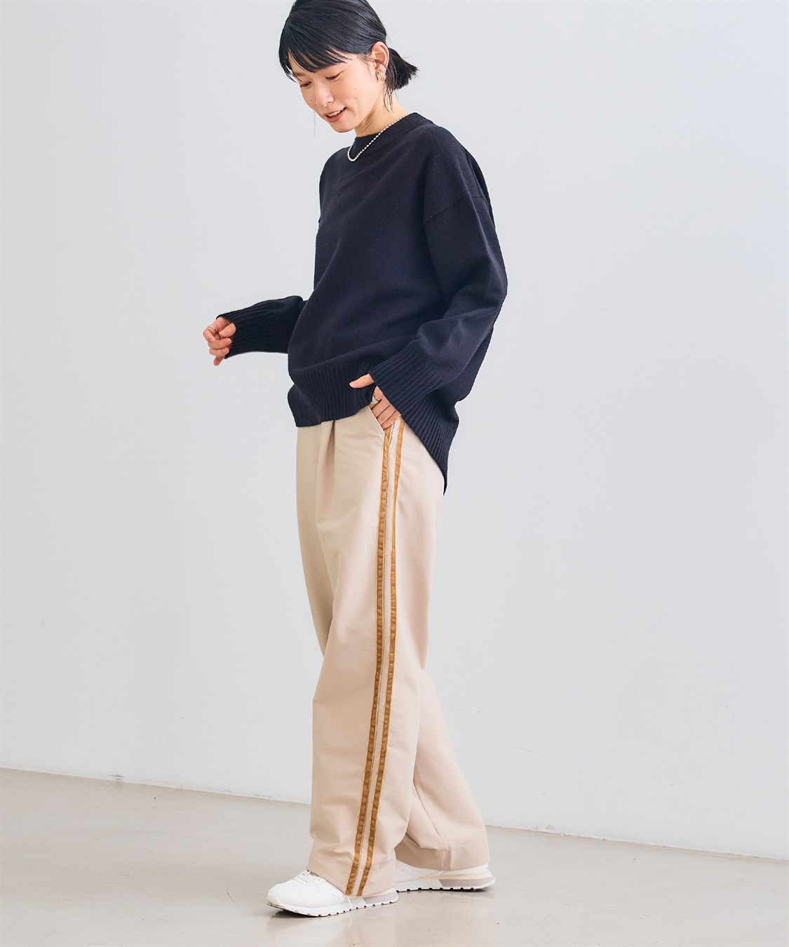 CROSS FUNCTION 《洗える》エブ楽 ジャージーベロアサイドラインパンツ_sub_6