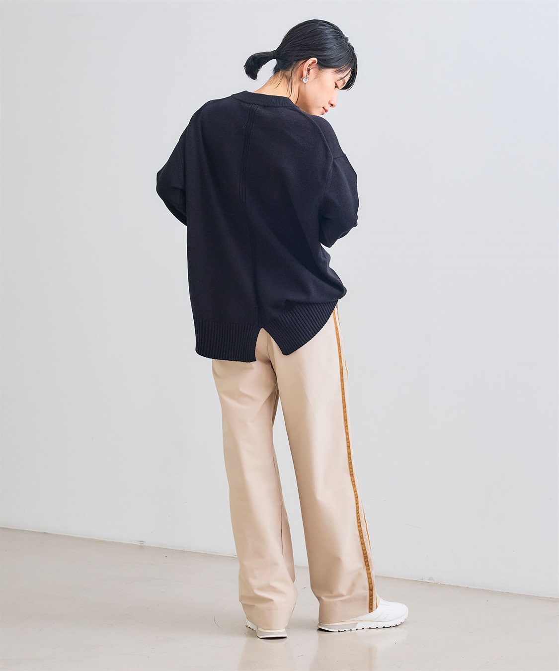 CROSS FUNCTION 《洗える》エブ楽 ジャージーベロアサイドラインパンツ_sub_8