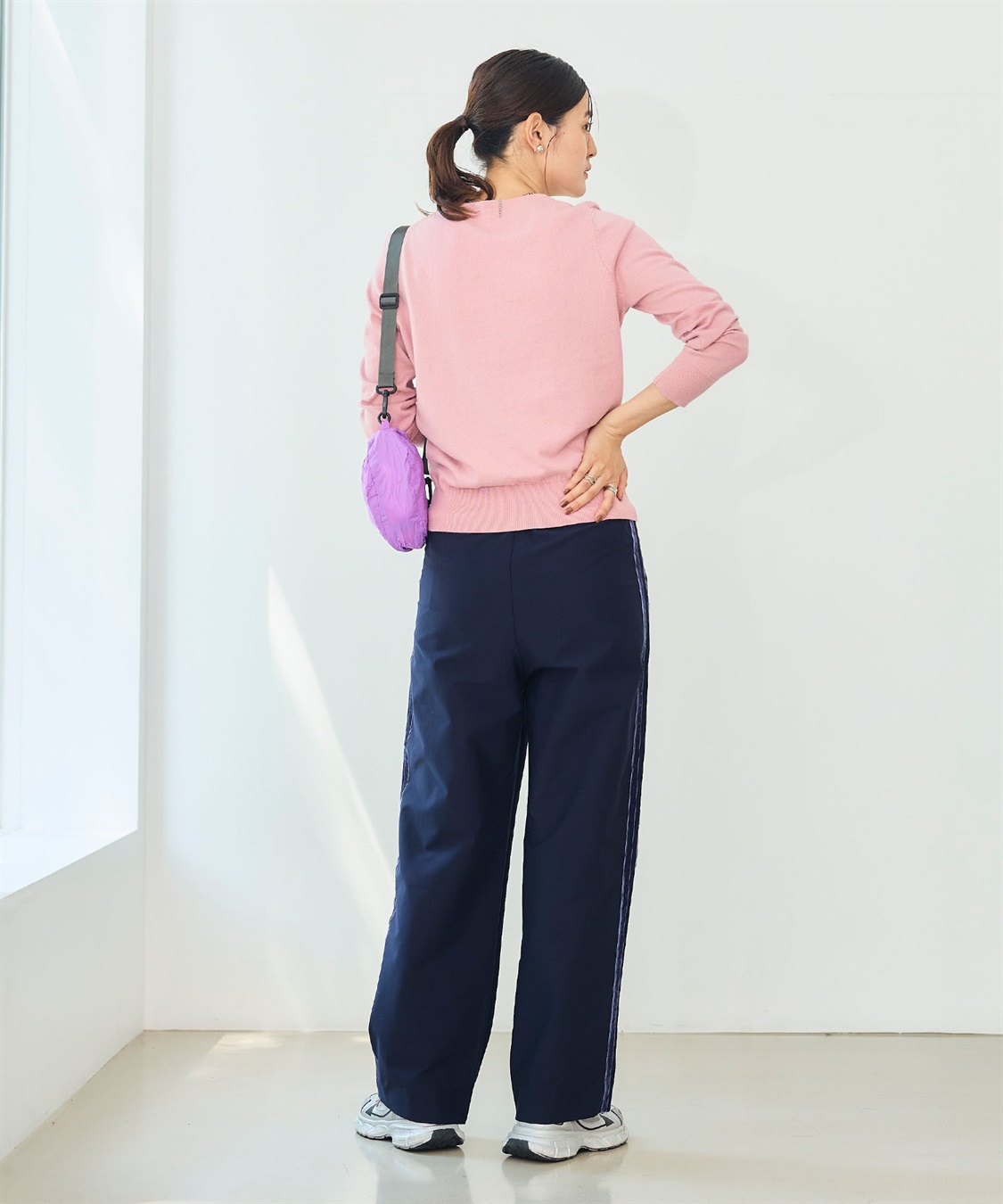 CROSS FUNCTION 《洗える》エブ楽 ジャージーベロアサイドラインパンツ_sub_20