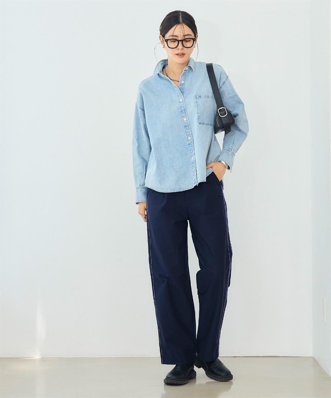 CROSS FUNCTION 《洗える》エブ楽 ジャージーベロアサイドラインパンツ_sub_23