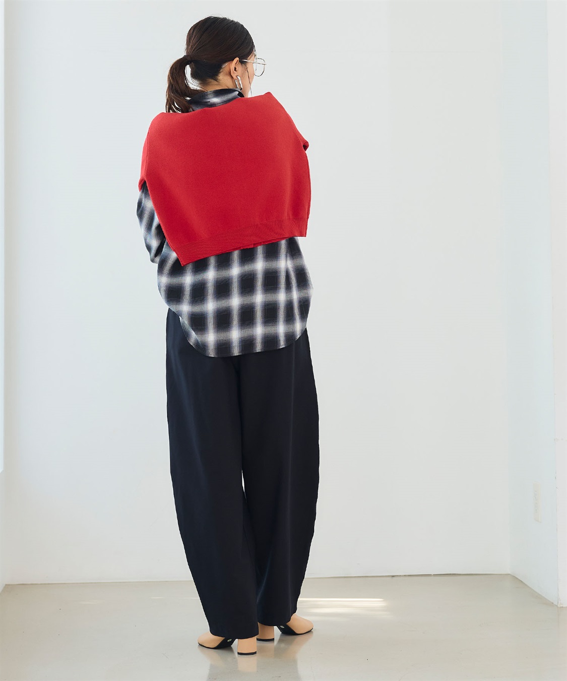 CROSS FUNCTION 《洗える》エブ楽 ジャージータックコクーンパンツ_sub_7