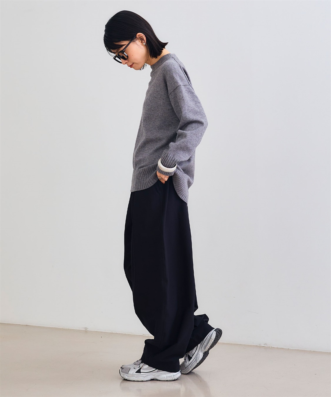 CROSS FUNCTION 《洗える》エブ楽 ジャージータックコクーンパンツ_sub_9