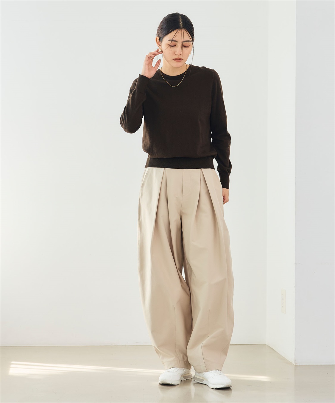 CROSS FUNCTION 《洗える》エブ楽 ジャージータックコクーンパンツ_sub_13