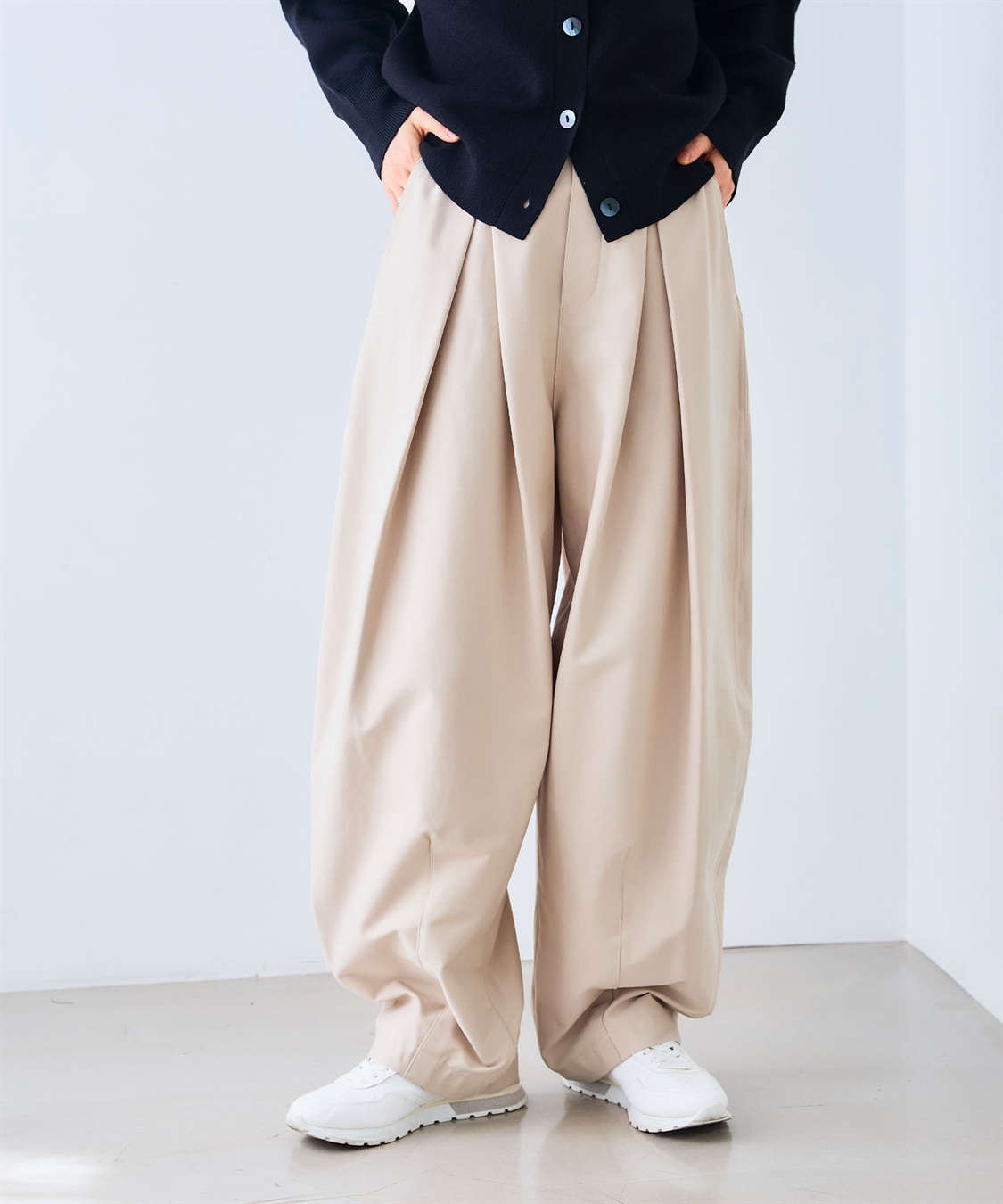 CROSS FUNCTION 《洗える》エブ楽 ジャージータックコクーンパンツ_sub_20