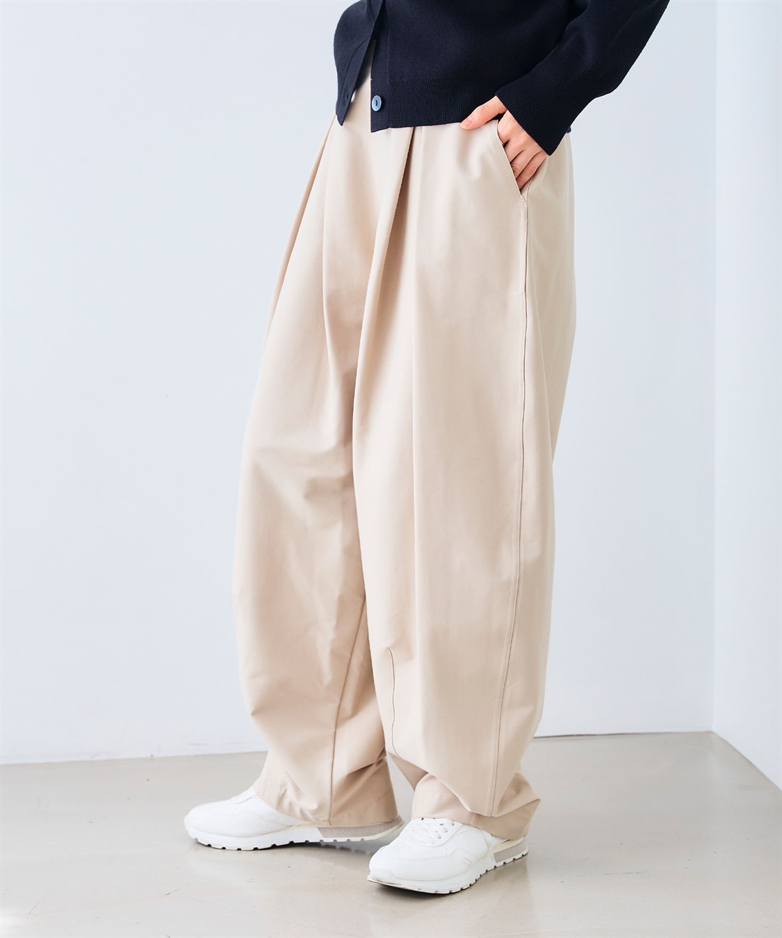 CROSS FUNCTION 《洗える》エブ楽 ジャージータックコクーンパンツ_sub_21