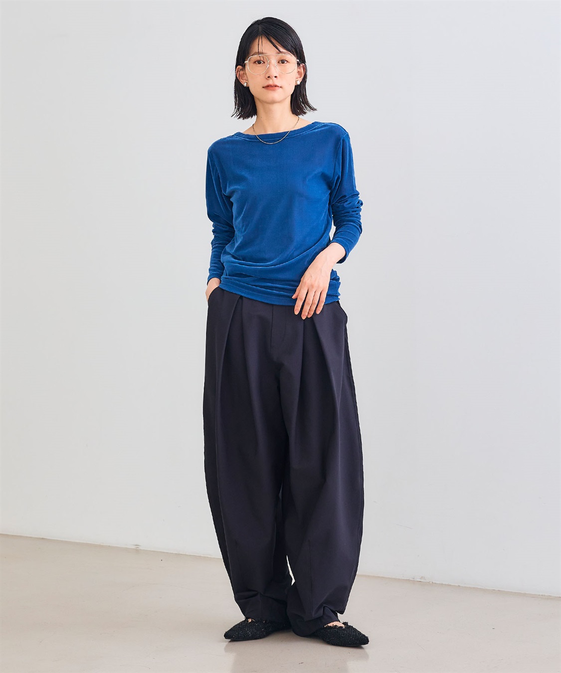 CROSS FUNCTION 《洗える》エブ楽 ジャージータックコクーンパンツ_sub_23