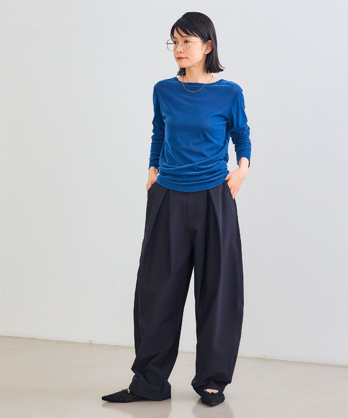 CROSS FUNCTION 《洗える》エブ楽 ジャージータックコクーンパンツ_sub_24