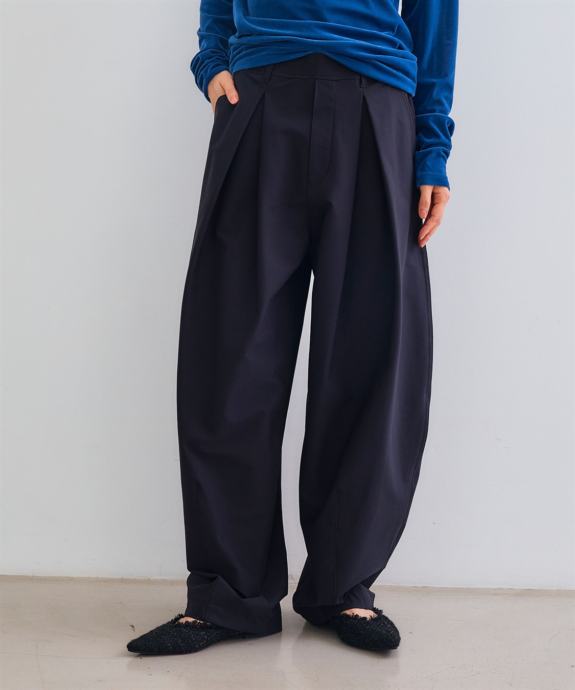 CROSS FUNCTION 《洗える》エブ楽 ジャージータックコクーンパンツ_sub_26