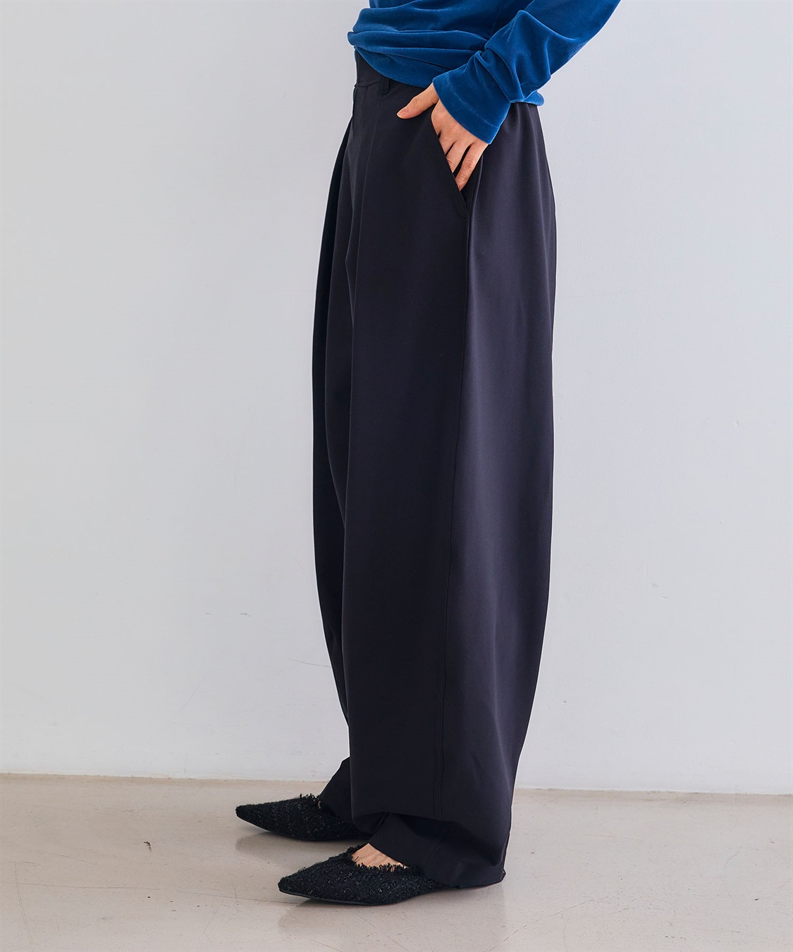 CROSS FUNCTION 《洗える》エブ楽 ジャージータックコクーンパンツ_sub_27