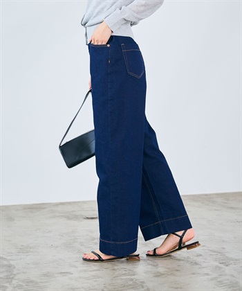 CROSS FUNCTION 《ストレッチ》ワイドボックスデニムパンツ_subthumb_4