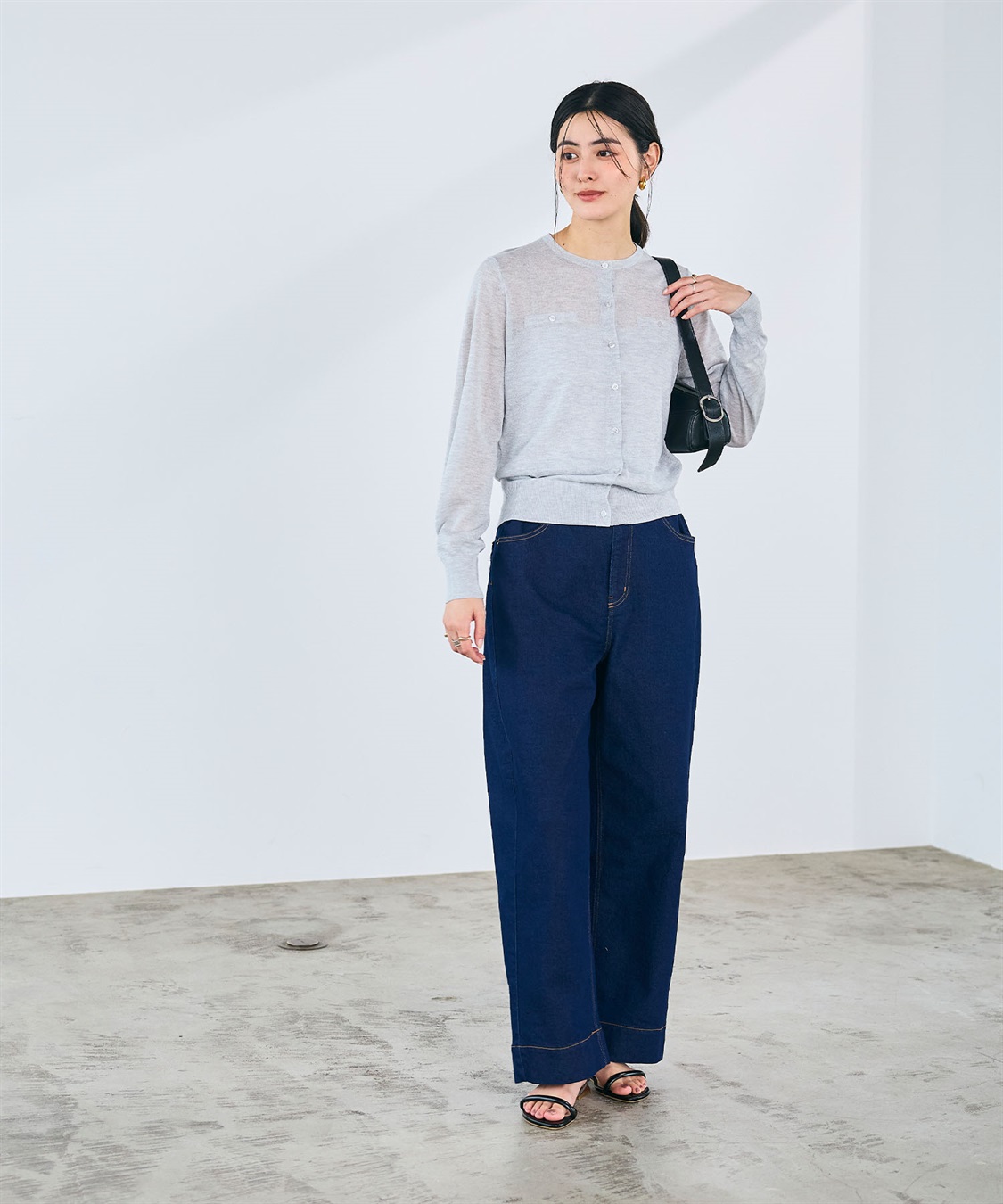 CROSS FUNCTION 《ストレッチ》ワイドボックスデニムパンツ_sub_7