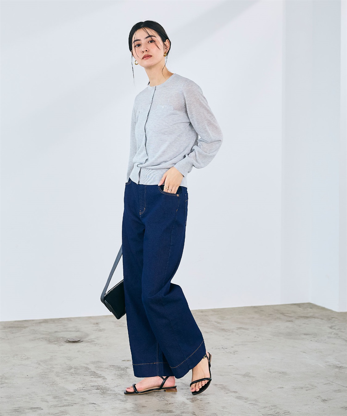 CROSS FUNCTION 《ストレッチ》ワイドボックスデニムパンツ_sub_10