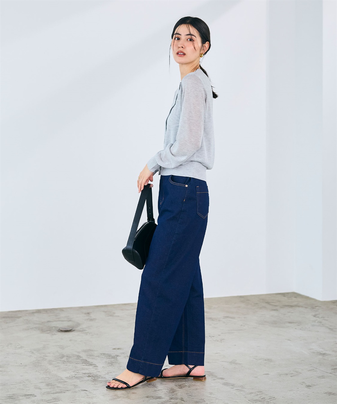 CROSS FUNCTION 《ストレッチ》ワイドボックスデニムパンツ_sub_11