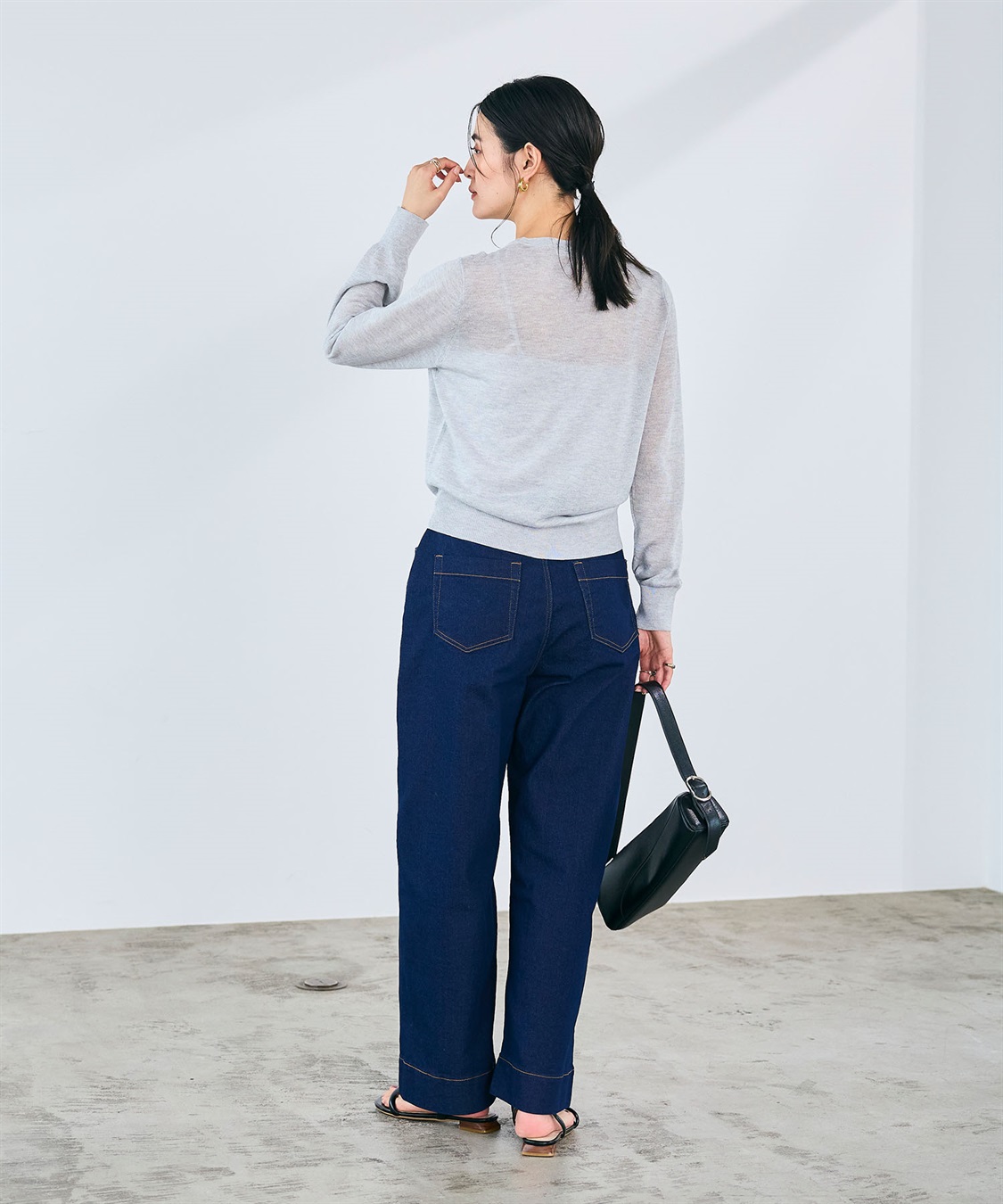 CROSS FUNCTION 《ストレッチ》ワイドボックスデニムパンツ_sub_12