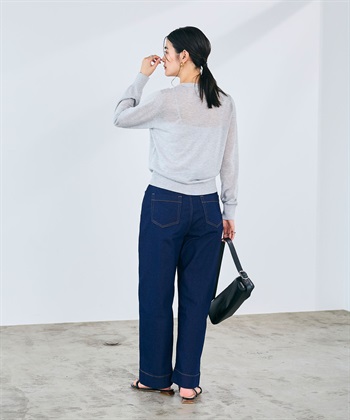 CROSS FUNCTION 《ストレッチ》ワイドボックスデニムパンツ_subthumb_12