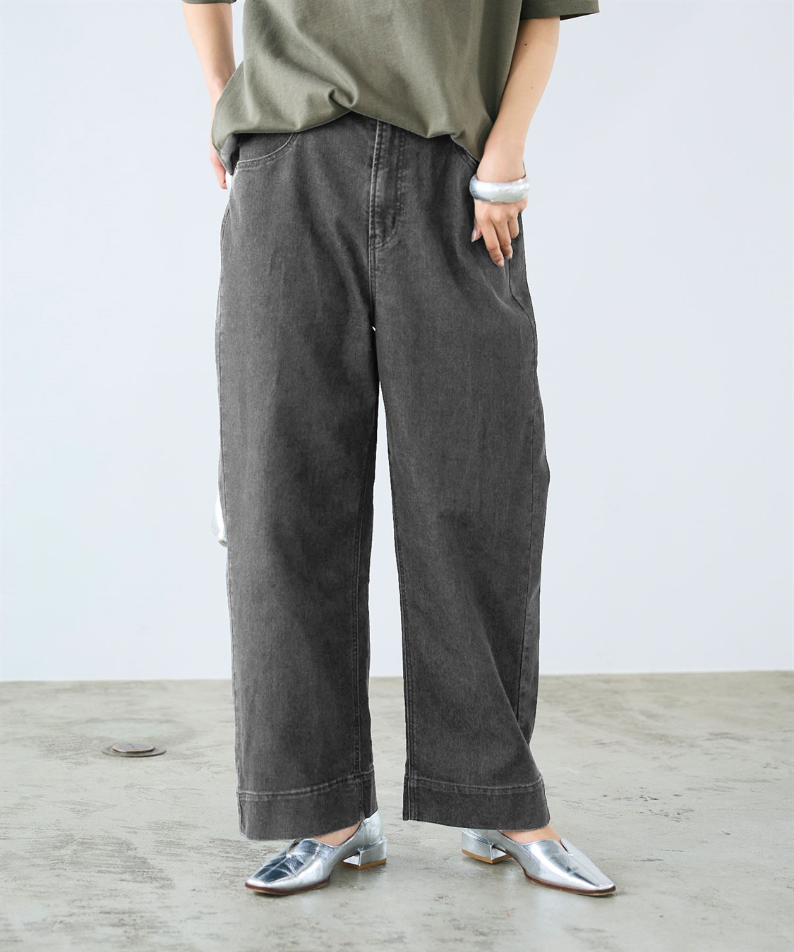 CROSS FUNCTION 《ストレッチ》ワイドボックスデニムパンツ_sub_13