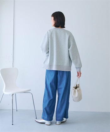 CROSS FUNCTION 《撥水》FRESH DENIM ドロストデニムワイドパンツ_subthumb_12