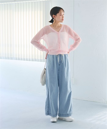 CROSS FUNCTION 《撥水》FRESH DENIM ドロストデニムワイドパンツ_subthumb_24