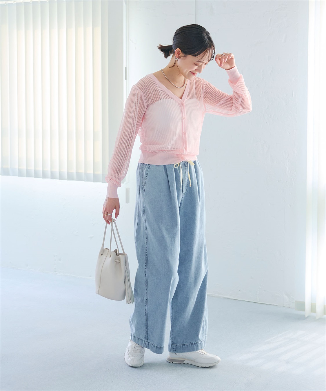 CROSS FUNCTION 《撥水》FRESH DENIM ドロストデニムワイドパンツ_sub_25